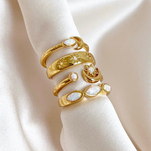 Ring Opal Moon - ByNouck Jewelry