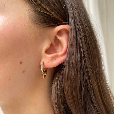 Shiny Hoop Little Star - ByNouck Jewelry