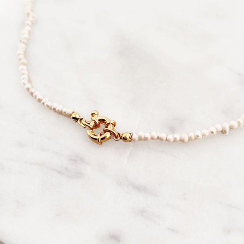 White Pearl Choker - ByNouck Jewelry