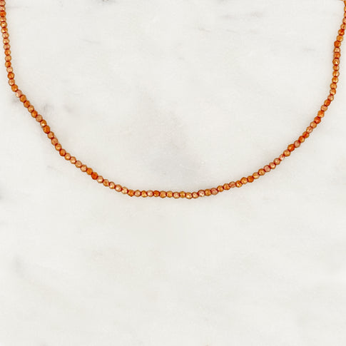 Choker Halsband Orange Beads