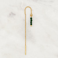 Ohrkette Green Beads