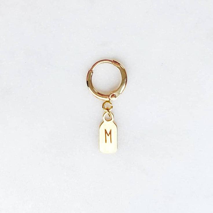 Engrave Earring Square Tag | ByNouck - Handmade with ♥︎