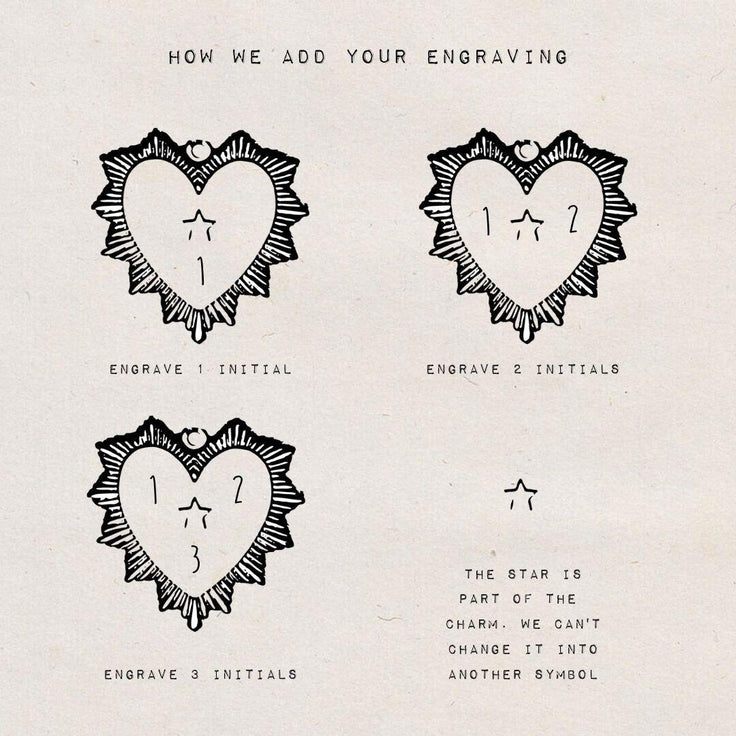 Halskette Engrave Vintage Heart