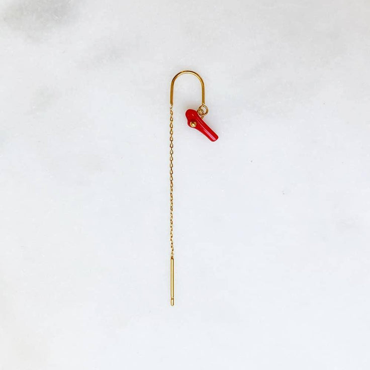 Long Chain Red Coral | ByNouck - Handmade with ♥︎