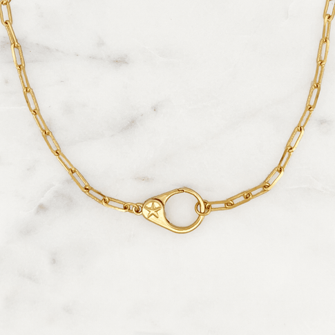 Medium Oval Necklace Star Clasp | ByNouck - Handmade with ♥︎