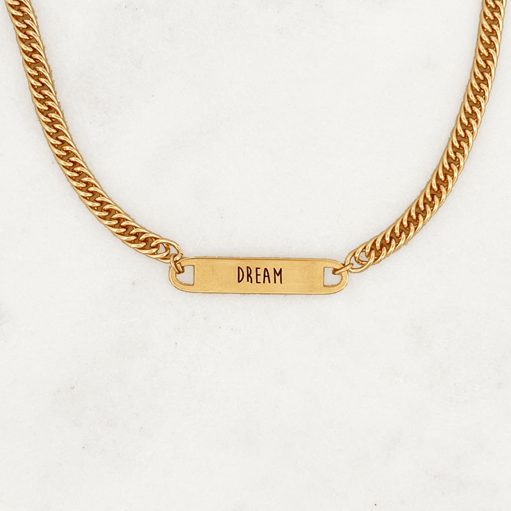 Small Curb Necklace Engrave | ByNouck - Handmade with ♥︎